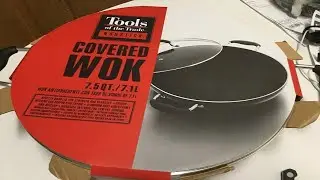 Cooking Pan Tools Of The Trade Wok Nonstick Covered 7.5 qt Unboxing | Touching Moment | Cookware