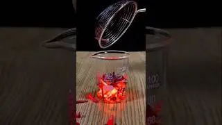 Red-hot nail vs. beaker🔴❌#experiment #reels #beaker #shortsfeed