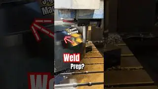 Pre Machining Weld Prep For HUGE Welding Job #manufacturingprocess #cnc #goldgripvises
