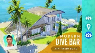 A Literal Modern DIVE Bar! Sims 4 Speed Build (No CC or Mods)