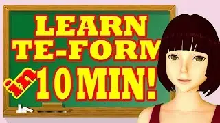 Te form of verbs made EASY! With this mind-map you can learn te-form (plus ta-form) in ten minutes!
