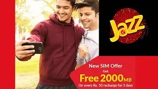 jazz new sim offer 2021|| jazz new sim free internet code 2021 || jazz free internet || zoom4u