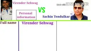 Virender Sehwag vs Sachin Tendulkar Test Career Comparison- Who Is The Best Let's Find Out