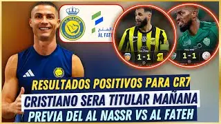 🤩 SURPRISING and POSITIVE RESULTS in the SAUDI LEAGUE TODAY 💥CRISTIANO will start TOMORROW vs AL ...