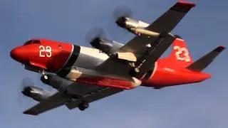 Firefighting Airplanes Return From A Massive Wildfire!