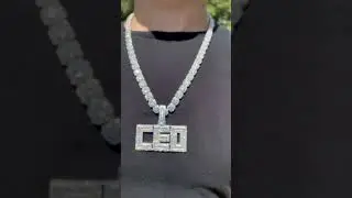 🚨 Only a few left in stock! CEO Iced Out Letter Pendant  💧