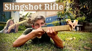 Making Slingshot Rifle | Shooting