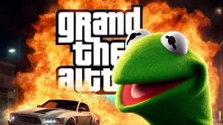 Moonbear meets The Real Kermit in GTAV ONLINE  Funny Video