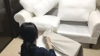 일상 vlog | 자취 1년 차 첫 소파 조립하기, 노트북 테이블까지 조립하고 저녁 먹는 일상