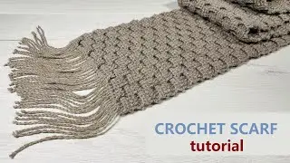 How to crochet a Scarf easy / Tutorial
