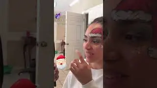 🎅🏻 Santa Hat Face Paint ❄ (936)232-0797 #facepainting #facepainter