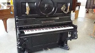 Réparation d'un piano droit Förster de 1883
