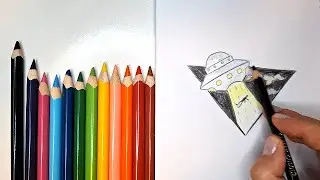How To Draw Space Ship... step by step #spaceship #easydrawing #drawing #drawingforbeginners