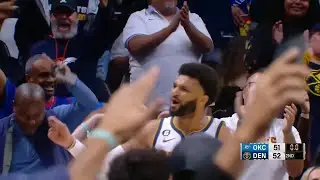 JAMAL MURRAY First BUCKET back from Torn ACL injury and Hits the BUZZER!!! JOKIC was HYPED!!