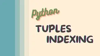 Tuple Indexing in Python | Python for Beginners