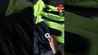 Man City 2022/23 Third Away Kid's Jersey Kit Unboxing and Review - Soccerdealshop