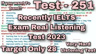 VERY HARD LISTENING TEST 2023 | BC & IDP REAL IELTS LISTENING TEST | NEW&nbsp;IELTS&nbsp;LISTENING TEST&nbsp;2023