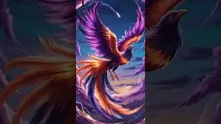🔥 Glowing Phoenix of the Twilight Sky | Majestic Fantasy Animation 🔥#ai #future_hybrid