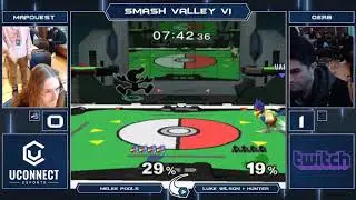 Smash Valley VI | Mapquest (Falco) vs Qerb (G&W) | Melee Pools