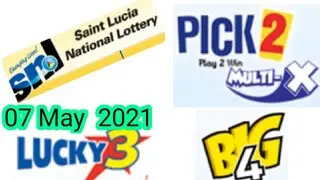 Saint Lucia National Lottery Pick 2/Lucky 3/Big 4 Best Number for ( 07 May 2021 ) just try