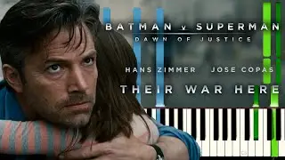 Batman v Superman - Their War Here (Piano Tutorial + Sheet Music)
