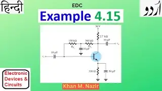 (Urdu/Hindi)EDC || Example 4 .15  || Load Line || DC Beta || Q-Point