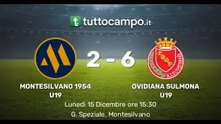 MONTESILVANO 1954 U19 ⚽️ OVIDIANA SULMONA U19