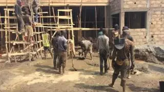 Foumban, Wamso erste Hilfe Station, Baustelle 2017 -22