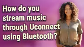 How do you stream music through Uconnect using Bluetooth?