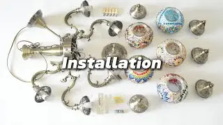 Turkish Multi-Head Chandelier Installation Guide