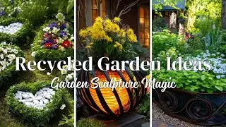Unique Garden Art Using Bed Springs | Genius Rustic Sculptures You Can Make From Junk