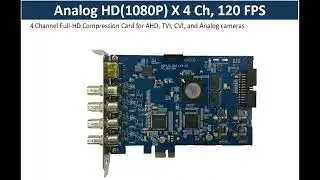 Full-HD Compression Card, PC HD Capture Card Explained  - 4 channel
