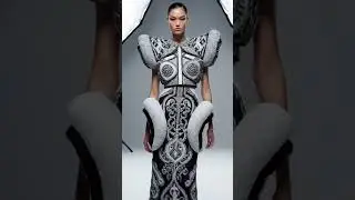 Sculptural Couture Fashion Concept. Futuristic Runway Vision #FashionConcept #Couture #FutureFashion