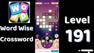 Word Wise Crossword Level 191 Answers 🧠🧩 | Relaxing Crossword Puzzle | SolutionGuruji