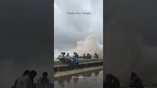 #marinedrive x #hightide #monsoon #mumbai #mumbaikar #mumbairains #nature #mumbaikibarish