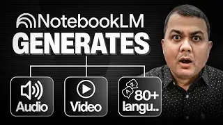 Google NotebookLM New Updates | Audio & Video Overview in 80+ Languages (हिंदी) | 360