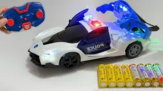 Unboxing RC Police Car | 360&deg; Rotate Deformable Light Police Car