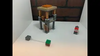 How to build a LEGO Minecraft Tower, TNT launcher, and a Floating Block!