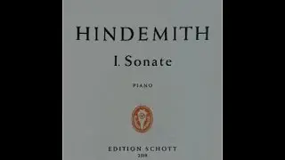 Paul Hindemith - Piano Sonata No. 1 
