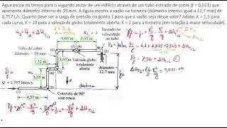 EXERCÍCIO - pressão para vazão em uma torneira 16/03/2021