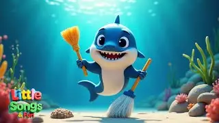 Baby Shark Cleans It Up! 🧼🦈 | Fun Cleaning Song for Kids | Toddler Dance & Learn!