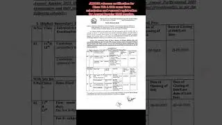 JKBOSE releases notification for Class 11th & 12th exam form submission for Annual Regular 2025.