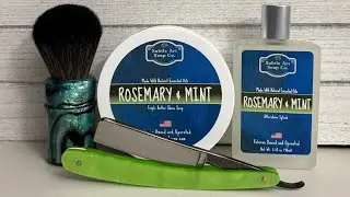 Rosemary & Mint Shave / Vermont Grey Edge Test #shaving 
