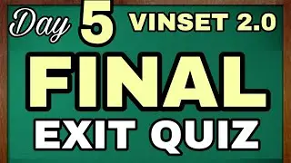 VINSET 2.0 DAY 5 FINAL EXIT QUIZ|DEPED INSET 2021|September 3, 2021