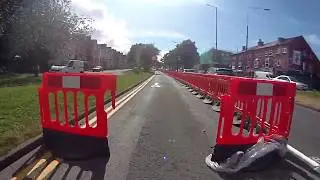 WEST DERBY ROAD,LIVERPOOL NEW CYCLE LANE MAY 2020