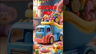 Monster Toy Truck Unloading Chocolates 🍬 | Kids Fun Toy Video | Monster trucks for toddlers#shorts