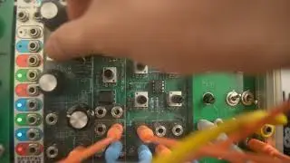 VCO 3340 + moog ladder filter clone + wave folder + Looping ADSR sound demo