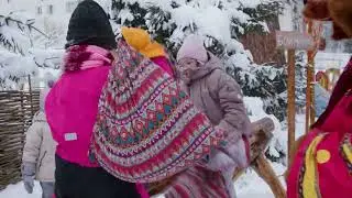 БОЙ МЕШКАМИ на БРЕВНЕ // Интерактивная станция для мероприятия // Праздник в русском стиле