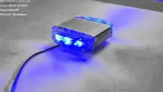 506 1B Blue LED Beacon Light/Warning Strobe LED Emergency Mini Light