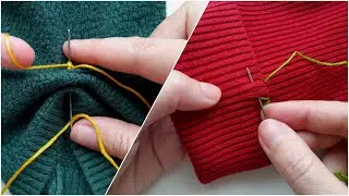DIY Sweater Alteration - How to Shorten Sleeves that are too Long
